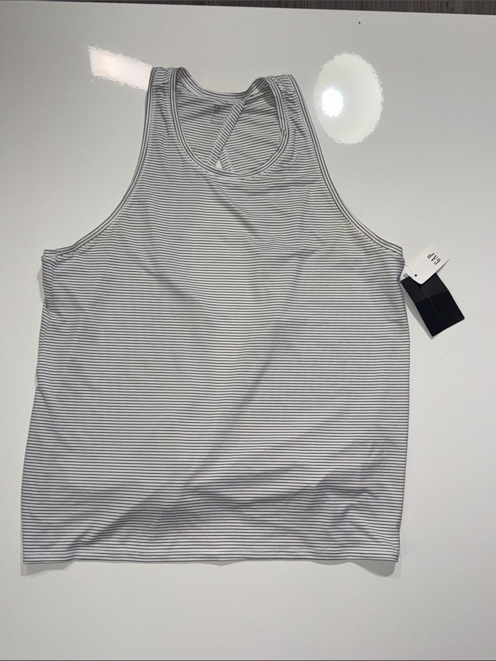 Womans Gap Workout Top Open Back Size L